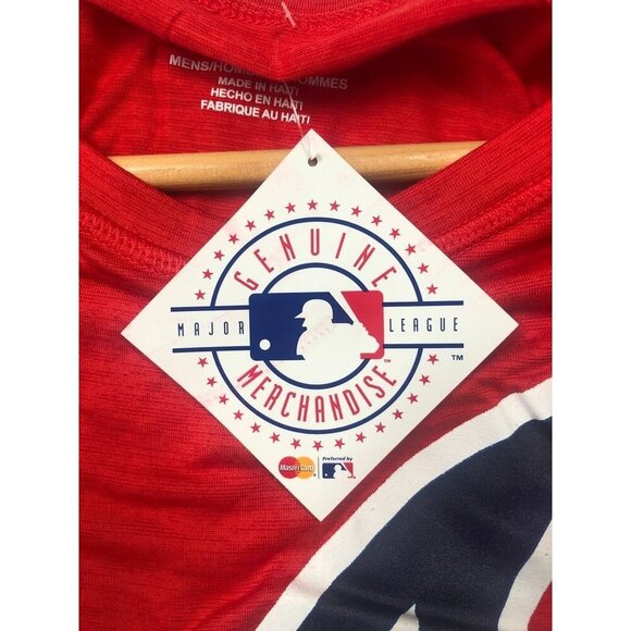 Atlanta Braves Long Sleeve Shirt MLB Baseball Logo Red Adult Size Small S NWT - Picture 5 of 8